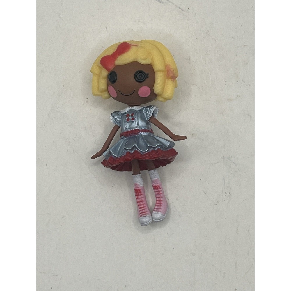 Mini Lalaloopsy Dot Starlight‎ Doll Figure 3" MGA Yellow Hair Astronaut Loose